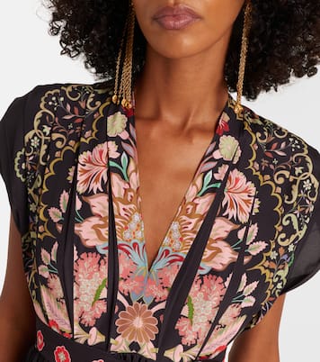 Bedrucktes Maxikleid Accordion | La DoubleJ