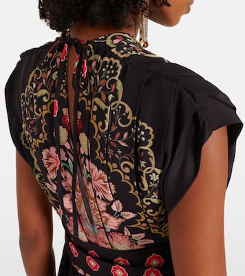 Bedrucktes Maxikleid Accordion | La DoubleJ