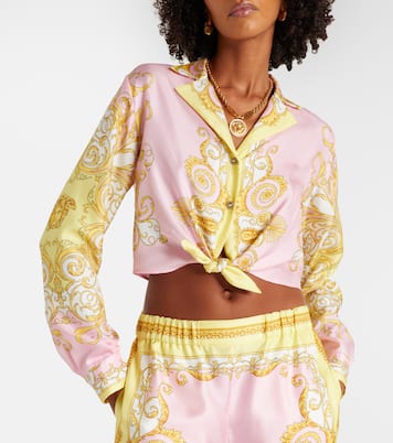 Barocco silk twill shirt | Versace