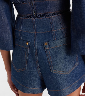 Awaken high-rise denim shorts | Zimmermann