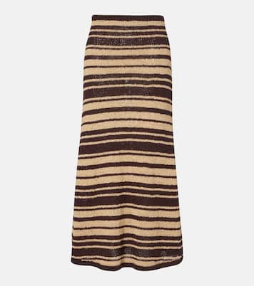 Micah striped cotton-blend maxi skirt | Faithfull