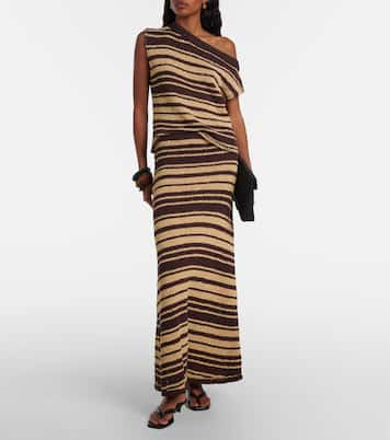 Micah striped cotton-blend maxi skirt | Faithfull