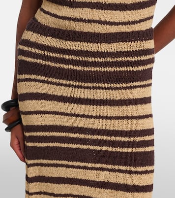 Micah striped cotton-blend maxi skirt | Faithfull