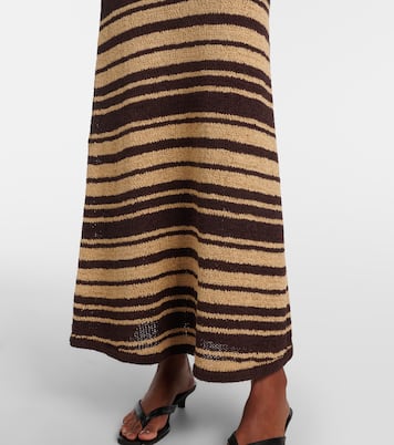 Micah striped cotton-blend maxi skirt | Faithfull