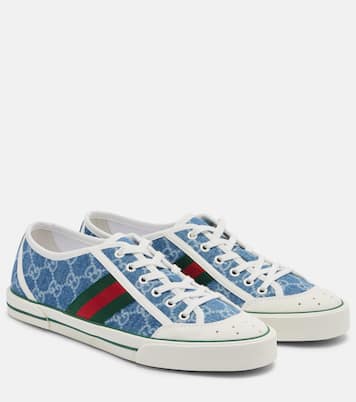 Baskets Gucci Tennis 1977 en denim GG | Gucci