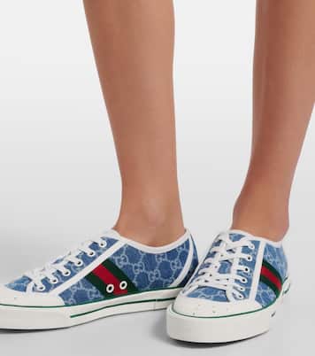 Baskets Gucci Tennis 1977 en denim GG | Gucci