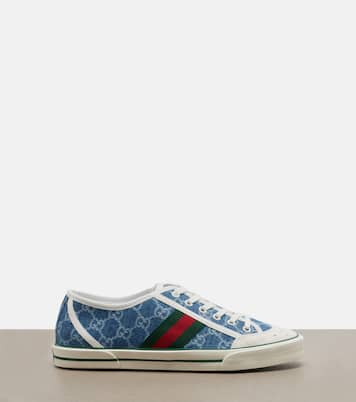 Baskets Gucci Tennis 1977 en denim GG | Gucci