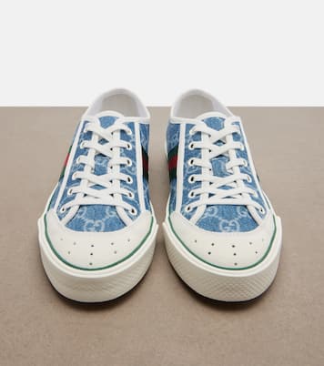Baskets Gucci Tennis 1977 en denim GG | Gucci