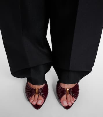 Babylone Cassandre 60 leather mules | Saint Laurent