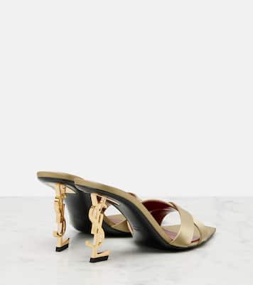 Pantoletten Opyum aus Satin | Saint Laurent