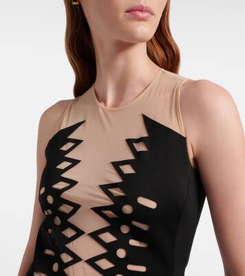 메쉬 이브닝 가운 | Blumarine