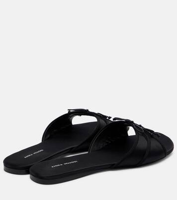 Eleonora bow-detail satin sandals | Amina Muaddi