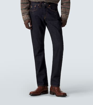 Embroidered slim jeans | RRL