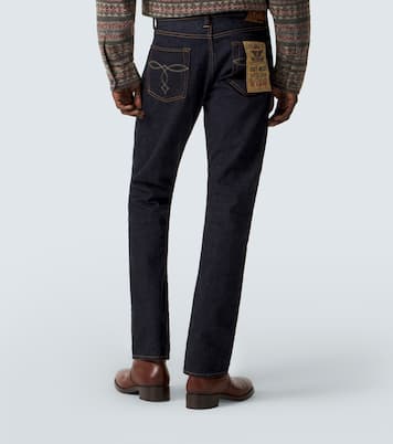 Embroidered slim jeans | RRL
