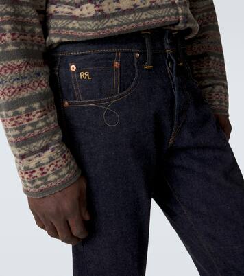 Embroidered slim jeans | RRL