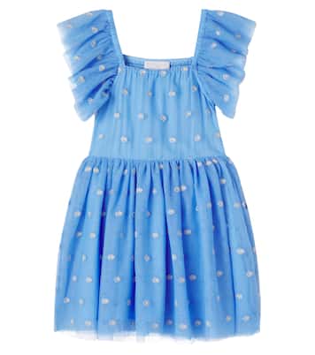 Besticktes Kleid aus Tüll | Stella McCartney Kids
