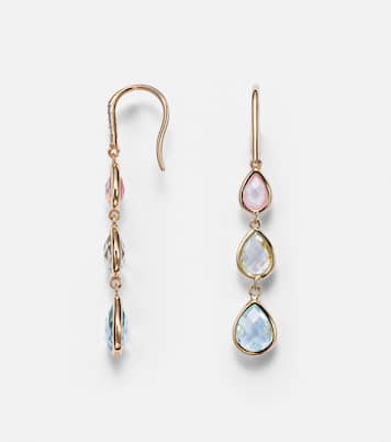 Boucles d’oreilles en or 14 ct (585/1000) et pierres précieuses | Mateo