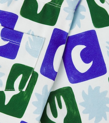 Printed cotton-blend Bermuda shorts | Fábula