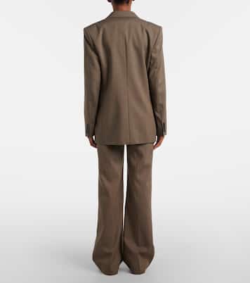 Pekko wool-blend wide-leg pants | Acne Studios