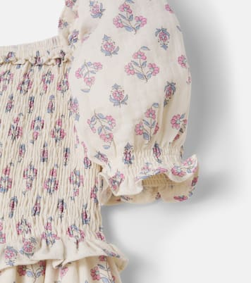 Robe Clavel en coton à smocks | The New Society