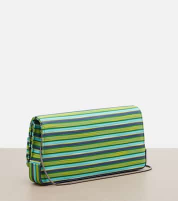 Maygot Small striped clutch | Manolo Blahnik