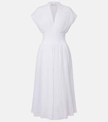 Linen and cotton midi dress | Tory Burch