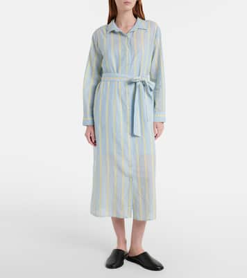 Robe chemise Kimora rayée en coton | Velvet