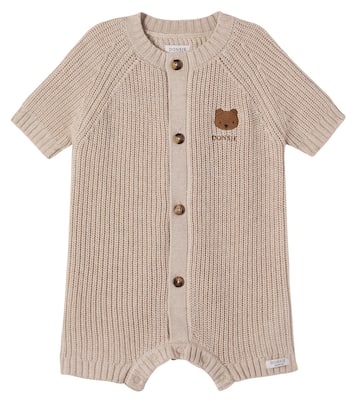 Baby Dantje embroidered wool and cotton playsuit | Donsje