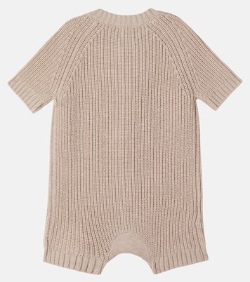 Baby Dantje embroidered wool and cotton playsuit | Donsje