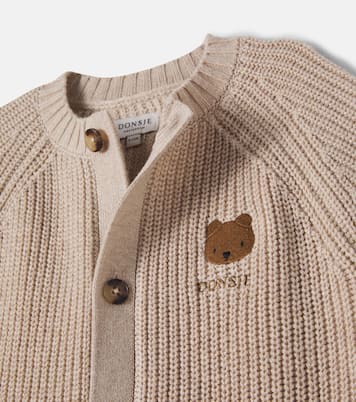 Baby Dantje embroidered wool and cotton playsuit | Donsje