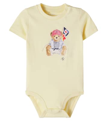 Baby Polo Bear printed cotton onesie | Polo Ralph Lauren Kids