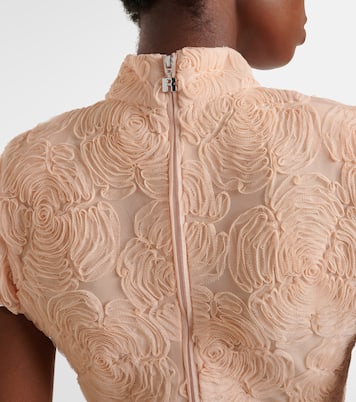 Robe longue brodée en tulle à fleurs | Rotate