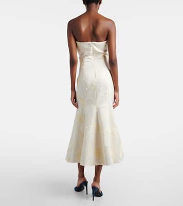 Robe midi de mariée en satin | Rotate