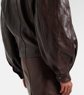 Leather biker jacket | Saint Laurent