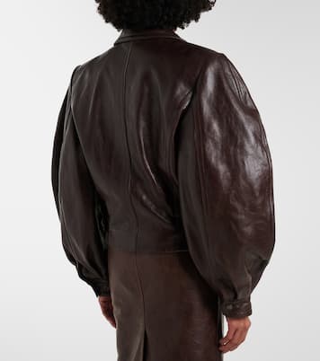 Leather biker jacket | Saint Laurent