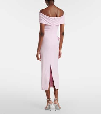 Off-Shoulder-Midikleid aus Jersey | Roland Mouret