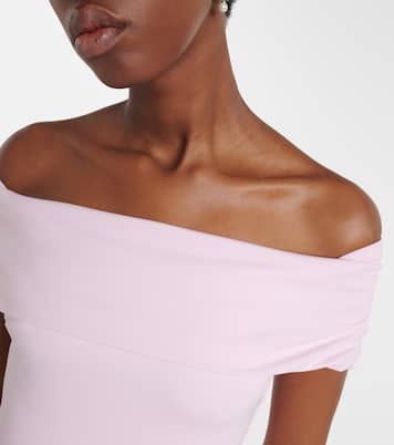 Off-Shoulder-Midikleid aus Jersey | Roland Mouret