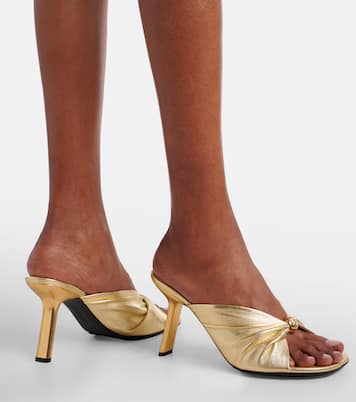 Paula's Ibiza Pebble Soft leather mules | Loewe