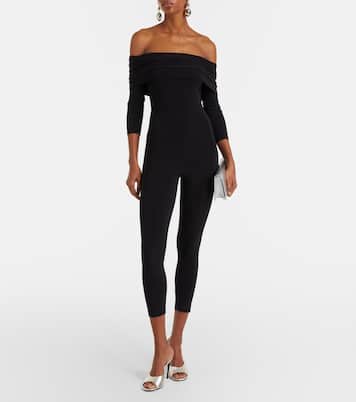 Off-shoulder jersey bodysuit | Norma Kamali