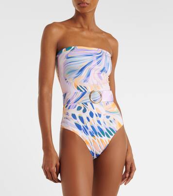 Iris belted printed swimsuit | Alexandra Miro