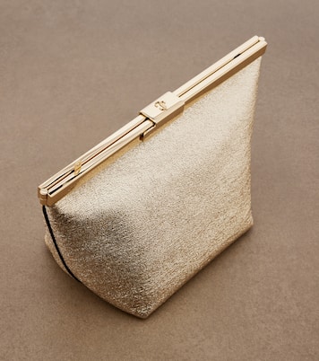 Ganache metallic leather clutch | Jimmy Choo