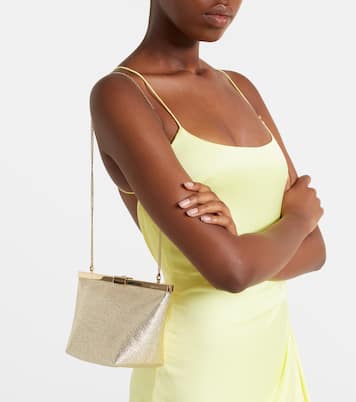 Ganache metallic leather clutch | Jimmy Choo