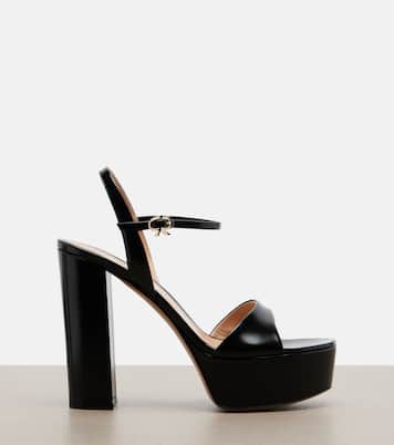 Plateausandalen Marlena aus Leder | Gianvito Rossi