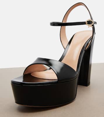 Plateausandalen Marlena aus Leder | Gianvito Rossi