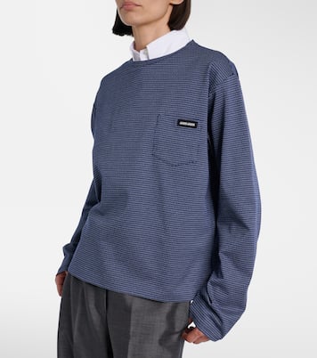 Longsleeve aus Baumwoll-Jersey | Miu Miu