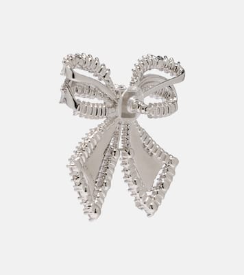 Bow crystal-embellished earrings | Self-Portrait