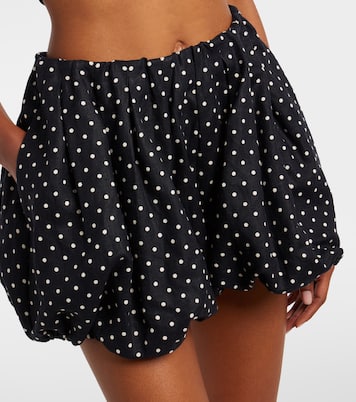 Lucia polka-dot linen shorts | Faithfull