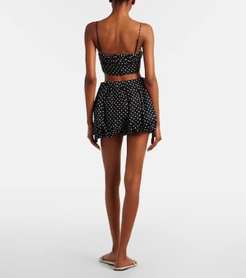 Lucia polka-dot linen shorts | Faithfull