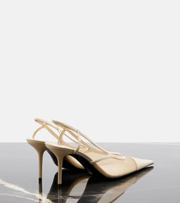 Slingback-Pumps Renée aus Mesh und Leder | Saint Laurent