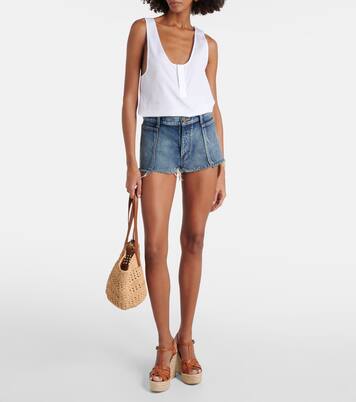 Wedge-Sandalen Tribute 130 aus Leder | Saint Laurent